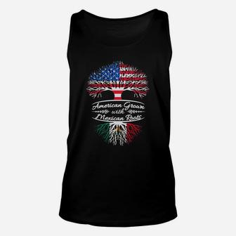 American Grown With Mexican Roots T-shirts Unisex Tank Top - Seseable