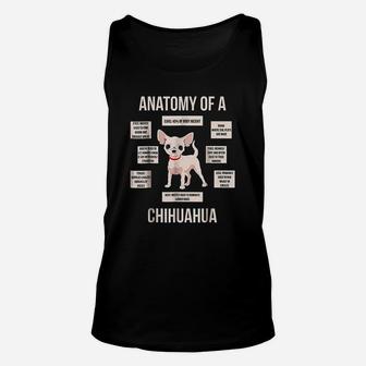 Anatomy Of A Chihuahua Funny Puppy Gift Unisex Tank Top - Seseable