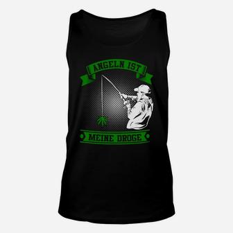 Angeln ist meine Droge Unisex TankTop für Angler, Lustiges Angelshirt - Seseable