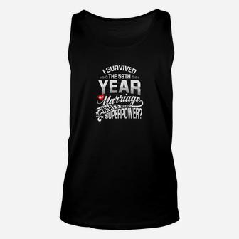 Anniversary Gift 59th 59 Years Wedding Marriage Unisex Tank Top - Seseable
