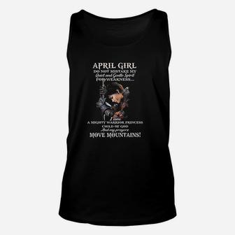 April Girl Do Not Mistake My Quiet And Gentle Spirit Unisex Tank Top - Seseable