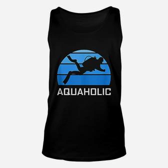 Aquaholic Scuba Diver Funny Love Diving Ocean Water Dive Unisex Tank Top - Seseable