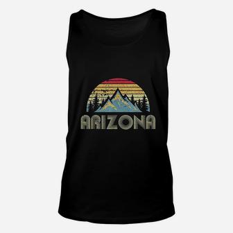 Arizona Retro Vintage Mountains Nature Hiking Unisex Tank Top - Seseable