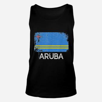 Aruban Flag Vintage Made In Aruba Gift Unisex Tank Top - Seseable