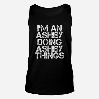 Ashby Funny Surname Family Tree Birthday Reunion Gift Idea Unisex Tank Top - Seseable