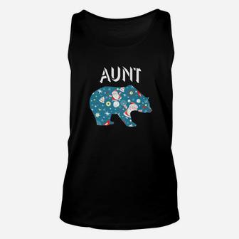 Aunt Bear Christmas Matching Family Christmas Gifts Unisex Tank Top - Seseable