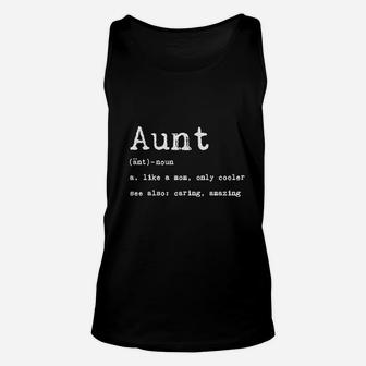 Aunt Definition Funny Family Sister Gift Unisex Tank Top - Seseable