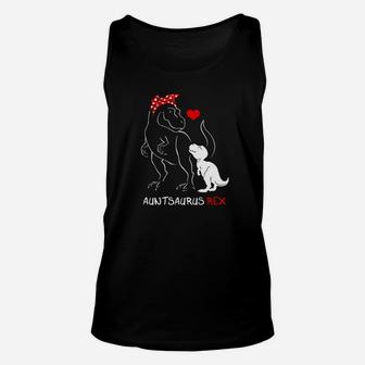 Auntie Saurus Matching Dinosaur Family Gift For Aunt Unisex Tank Top - Seseable