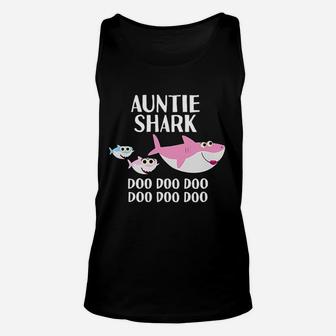 Auntie Shark Doo Doo Aunt Gifts For Day Niece Unisex Tank Top - Seseable