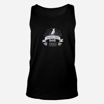Awesome Foster Dog Mom Silhouette Unisex Tank Top - Seseable