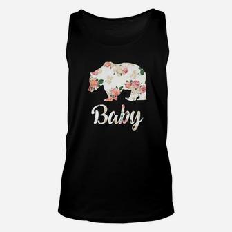 Baby Bear Floral Family Christmas Matching Gift Unisex Tank Top - Seseable