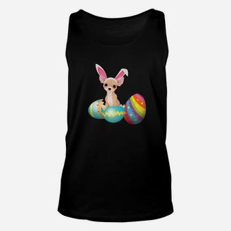 Baby Chihuahua Dog Hatching From Easter Egg Happy Day Unisex Tank Top - Seseable