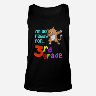 Back To School 3rd Grade Dab Love Pet Cats 1st Day Unisex Tank Top - Seseable