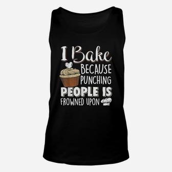 Baking Lover Punching People Baker And Cupcake Unisex Tank Top - Seseable