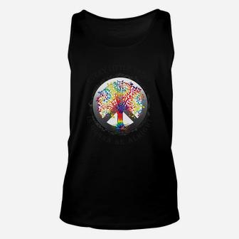 Banned Peace Tree Every Little Thing Is Gonna Be Alright Shirt Unisex Tank Top - Seseable