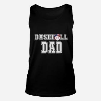 Baseball Dad Jersey Gift For Ball Players Fathers Unisex Tank Top - Seseable