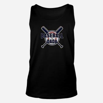 Baseball Dada Fathers Day Gifts For Softball Grandpa Men Premium Unisex Tank Top - Seseable