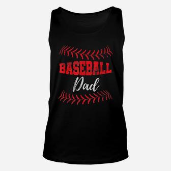 Baseball Inspired Dad Fathers Day Unisex Tank Top - Seseable