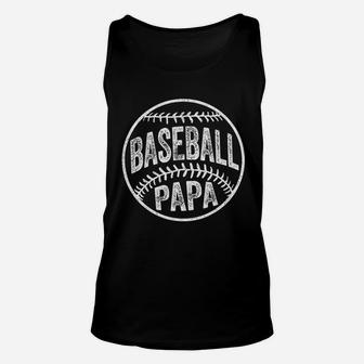Baseball Papa Design Unisex Tank Top - Seseable