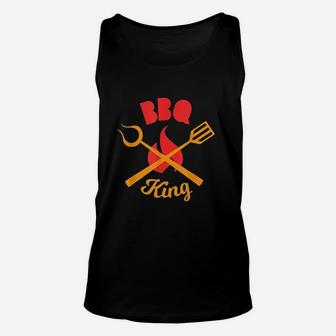 Bbq King Hot Grilled Barbecue Tools Grilling Gift For Dad Unisex Tank Top - Seseable