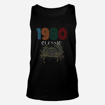 Bday Graphic Birthday Day Gifts Birthday Squad 1980 Retro Vintage Unisex Tank Top - Seseable