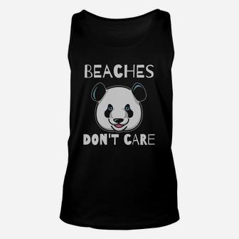 Beach Panda T-shirt Panda Beaches Lovers Shirt Unisex Tank Top - Seseable