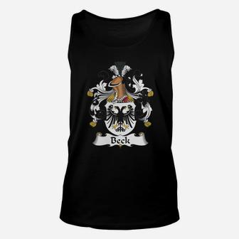 Beck Family Crest German Family Crests Unisex Tank Top - Seseable