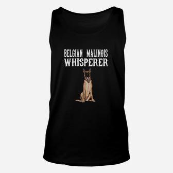 Belgian Malinoi Wisperer Funny Dog Lover Gift Unisex Tank Top - Seseable
