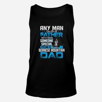 Bernese Mountain Dad Dog Lovers Fathers Day Gif Unisex Tank Top - Seseable