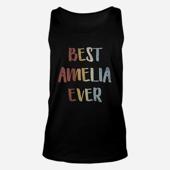 Best Amelia Ever Retro Vintage First Name Gift Unisex Tank Top - Seseable