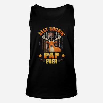 Best Buckin Pap Ever Deer Hunting Fathers Day Gifts Unisex Tank Top - Seseable