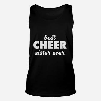 Best Cheer Sister Ever Cheerleading Pep Squad Unisex Tank Top - Seseable