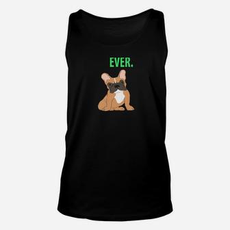 Best Dog Dad Ever Funny French Bulldogs Pups Back Unisex Tank Top - Seseable