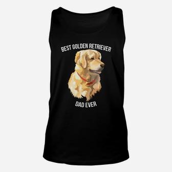 Best Golden Retriever Dad Ever Retriever Dog Mens Unisex Tank Top - Seseable