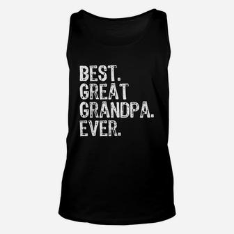 Best Great Grandpa Ever Funny Grandparents Gift Fathers Day Unisex Tank Top - Seseable