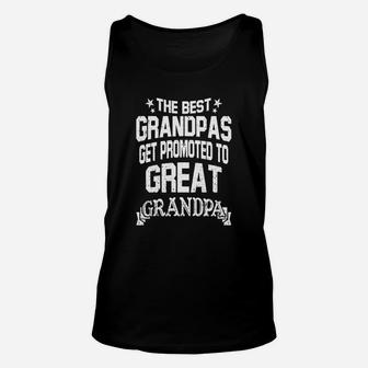 Best Great Grandpa Shirt Best Get Promoted To Great Grandpa Unisex Tank Top - Seseable