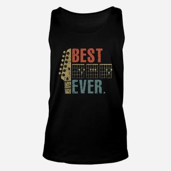 Best Guitar Dad Ever Music Vintage Father Day Gift Shirt Unisex Tank Top - Seseable