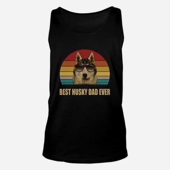 Best Husky Dad Ever Vintage Shirt Unisex Tank Top - Seseable