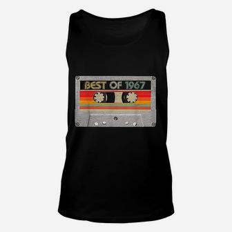 Best Of 1967 54th Birthday Gifts Cassette Tape Vintage Unisex Tank Top - Seseable