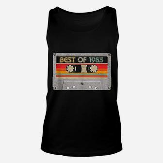 Best Of 1983 38th Birthday Gifts Cassette Tape Vintage Unisex Tank Top - Seseable
