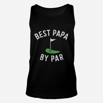 Best Papa By Par Funny Golf, best christmas gifts for dad Unisex Tank Top - Seseable