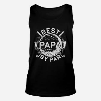 Best Papa By Par Golf Lover Fathers Day Gift Unisex Tank Top - Seseable