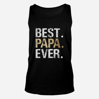 Best Papa Ever Graphic Great Fathers Day Grandparent Gifts Unisex Tank Top - Seseable