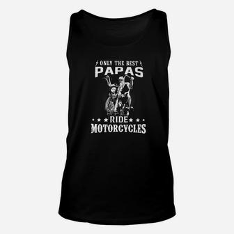 Best Papas Ride Motorcycles For Christmas Unisex Tank Top - Seseable