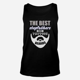 Best Stepfather Beards Tattoo Gift Step Dad Daddy Unisex Tank Top - Seseable