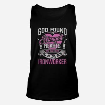 Best T-shirt For Wife From Ironworker Husband Cool Gift Idea Unisex Tank Top - Seseable