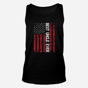 Best Uncle Ever American Flag Family Crewneck Unisex Tank Top - Seseable
