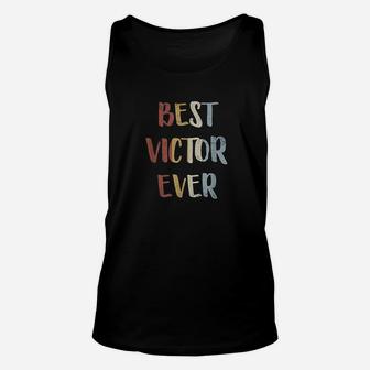 Best Victor Ever Retro Vintage First Name Gift Unisex Tank Top - Seseable