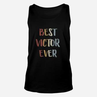 Best Victor Ever Retro Vintage First Name Gift Unisex Tank Top - Seseable