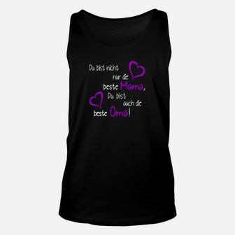 Beste Mama und Oma Unisex TankTop, Geschenkidee in Schwarz - Seseable